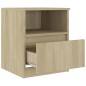 vidaXL Nachttische 2 Stk. Sonoma-Eiche 40x40x50 cm Holzwerkstoff vidaXL Nachttische 2 Stk. Sonoma-Eiche 40x40x50 cm Holzwerkstoff