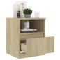 vidaXL Nachttische 2 Stk. Sonoma-Eiche 40x40x50 cm Holzwerkstoff vidaXL Nachttische 2 Stk. Sonoma-Eiche 40x40x50 cm Holzwerkstoff
