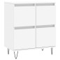vidaXL Sideboards 3 Stk. Weiß Holzwerkstoff vidaXL Sideboards 3 Stk. Weiß Holzwerkstoff