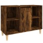 vidaXL Waschbeckenunterschrank Räuchereiche 80x33x60 cm Holzwerkstoff vidaXL Waschbeckenunterschrank Räuchereiche 80x33x60 cm Holzwerkstoff