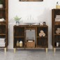 vidaXL Waschbeckenunterschrank Räuchereiche 80x33x60 cm Holzwerkstoff vidaXL Waschbeckenunterschrank Räuchereiche 80x33x60 cm Holzwerkstoff