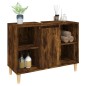 vidaXL Waschbeckenunterschrank Räuchereiche 80x33x60 cm Holzwerkstoff vidaXL Waschbeckenunterschrank Räuchereiche 80x33x60 cm Holzwerkstoff