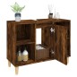 vidaXL Waschbeckenunterschrank Räuchereiche 80x33x60 cm Holzwerkstoff vidaXL Waschbeckenunterschrank Räuchereiche 80x33x60 cm Holzwerkstoff