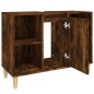 vidaXL Waschbeckenunterschrank Räuchereiche 80x33x60 cm Holzwerkstoff vidaXL Waschbeckenunterschrank Räuchereiche 80x33x60 cm Holzwerkstoff