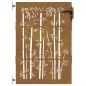 vidaXL Gartentor 85x150 cm Cortenstahl Bambus-Design vidaXL Gartentor 85x150 cm Cortenstahl Bambus-Design