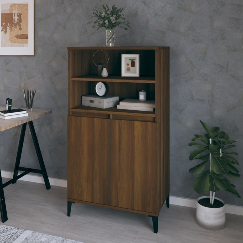 vidaXL Highboard Braun Eichen-Optik 60x36x110 cm Holzwerkstoff vidaXL Highboard Braun Eichen-Optik 60x36x110 cm Holzwerkstoff