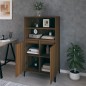 vidaXL Highboard Braun Eichen-Optik 60x36x110 cm Holzwerkstoff vidaXL Highboard Braun Eichen-Optik 60x36x110 cm Holzwerkstoff