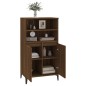 vidaXL Highboard Braun Eichen-Optik 60x36x110 cm Holzwerkstoff vidaXL Highboard Braun Eichen-Optik 60x36x110 cm Holzwerkstoff