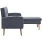 Sofa in L-Form Stoffbezug 186 x 136 x 79 cm Hellgrau Sofa in L-Form Stoffbezug 186 x 136 x 79 cm Hellgrau