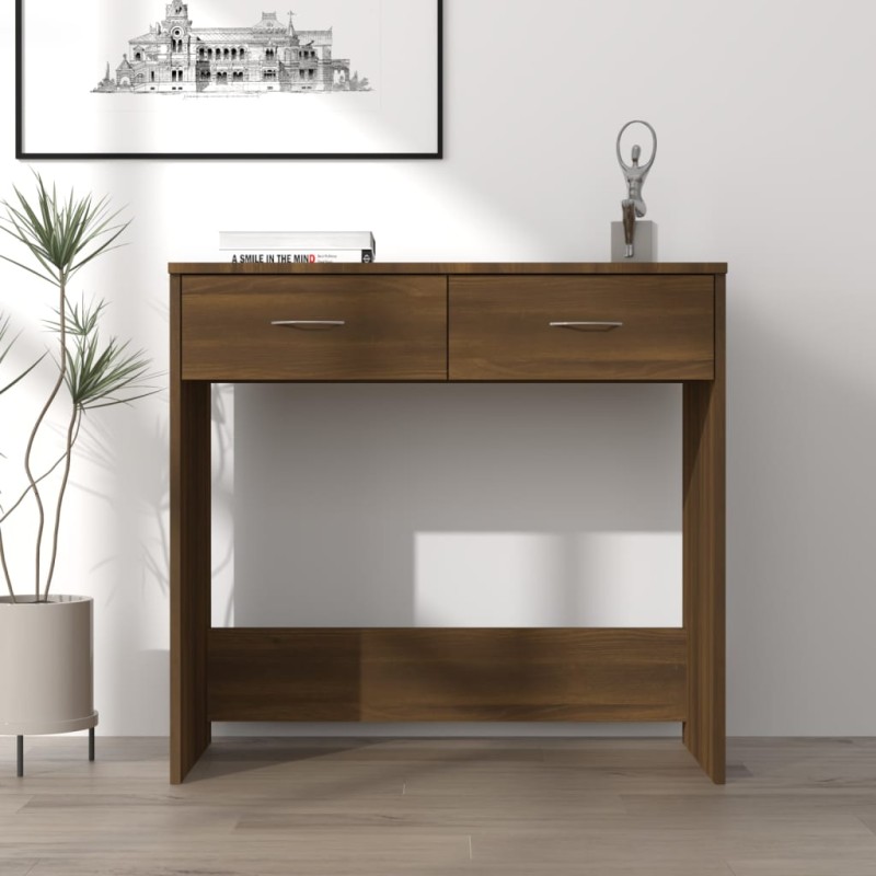 vidaXL Schreibtisch Braun Eichen-Optik 80x40x75 cm Holzwerkstoff vidaXL Schreibtisch Braun Eichen-Optik 80x40x75 cm Holzwerkstoff