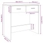 vidaXL Schreibtisch Braun Eichen-Optik 80x40x75 cm Holzwerkstoff vidaXL Schreibtisch Braun Eichen-Optik 80x40x75 cm Holzwerkstoff