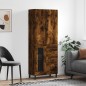 Highboard Räuchereiche 69,5x34x180 cm Holzwerkstoff Highboard Räuchereiche 69,5x34x180 cm Holzwerkstoff