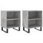 vidaXL Nachttische 2 Stk. Betongrau 40x30x50 cm Holzwerkstoff vidaXL Nachttische 2 Stk. Betongrau 40x30x50 cm Holzwerkstoff