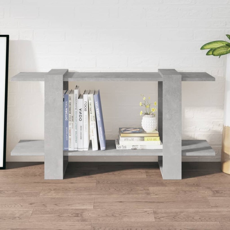 vidaXL Bücherregal Betongrau 100x30x51 cm Holzwerkstoff vidaXL Bücherregal Betongrau 100x30x51 cm Holzwerkstoff