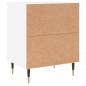 vidaXL Nachttisch Weiß 40x30x50 cm Holzwerkstoff vidaXL Nachttisch Weiß 40x30x50 cm Holzwerkstoff