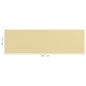 vidaXL Balkon-Sichtschutz Beige 90x300 cm HDPE vidaXL Balkon-Sichtschutz Beige 90x300 cm HDPE
