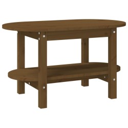 vidaXL Couchtisch Honigbraun 80x45x45 cm Massivholz Kiefer