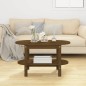 vidaXL Couchtisch Honigbraun 80x45x45 cm Massivholz Kiefer vidaXL Couchtisch Honigbraun 80x45x45 cm Massivholz Kiefer
