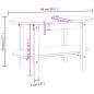 vidaXL Couchtisch Honigbraun 80x45x45 cm Massivholz Kiefer vidaXL Couchtisch Honigbraun 80x45x45 cm Massivholz Kiefer