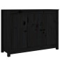 vidaXL Sideboard Schwarz 100x35x74 cm Massivholz Kiefer vidaXL Sideboard Schwarz 100x35x74 cm Massivholz Kiefer