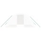 vidaXL Gewächshaus mit Stahlrahmen Weiß 8 m² 4x2x2 m vidaXL Gewächshaus mit Stahlrahmen Weiß 8 m² 4x2x2 m