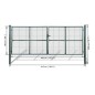 Gartentor Zauntor Gitterzaun Tor 415 x 200 cm / 400 x 150 cm Gartentor Zauntor Gitterzaun Tor 415 x 200 cm / 400 x 150 cm