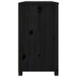 vidaXL Beistellschrank Schwarz 100x40x72 cm Massivholz Kiefer vidaXL Beistellschrank Schwarz 100x40x72 cm Massivholz Kiefer