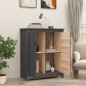 vidaXL Sideboard Grau 83x41,5x100 cm Massivholz Kiefer vidaXL Sideboard Grau 83x41,5x100 cm Massivholz Kiefer