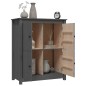 vidaXL Sideboard Grau 83x41,5x100 cm Massivholz Kiefer vidaXL Sideboard Grau 83x41,5x100 cm Massivholz Kiefer