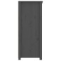 vidaXL Sideboard Grau 83x41,5x100 cm Massivholz Kiefer vidaXL Sideboard Grau 83x41,5x100 cm Massivholz Kiefer