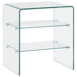 vidaXL Couchtisch 50x40x56 cm Hartglas 