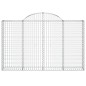 vidaXL Gabione mit Hochbogen 200x30x120/140 cm Verzinktes Eisen vidaXL Gabione mit Hochbogen 200x30x120/140 cm Verzinktes Eisen