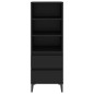 vidaXL Highboard Schwarz 40x36x110 cm Holzwerkstoff vidaXL Highboard Schwarz 40x36x110 cm Holzwerkstoff