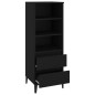vidaXL Highboard Schwarz 40x36x110 cm Holzwerkstoff vidaXL Highboard Schwarz 40x36x110 cm Holzwerkstoff