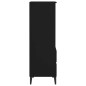 vidaXL Highboard Schwarz 40x36x110 cm Holzwerkstoff vidaXL Highboard Schwarz 40x36x110 cm Holzwerkstoff