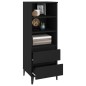 vidaXL Highboard Schwarz 40x36x110 cm Holzwerkstoff vidaXL Highboard Schwarz 40x36x110 cm Holzwerkstoff