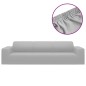 vidaXL Stretch Sofahusse 4-Sitzer Grau Polyester-Jersey vidaXL Stretch Sofahusse 4-Sitzer Grau Polyester-Jersey