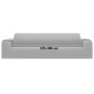 vidaXL Stretch Sofahusse 4-Sitzer Grau Polyester-Jersey vidaXL Stretch Sofahusse 4-Sitzer Grau Polyester-Jersey