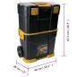 vidaXL Werkzeugkoffer auf Rollen 460x280x677 mm PP vidaXL Werkzeugkoffer auf Rollen 460x280x677 mm PP