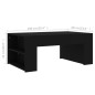 vidaXL Couchtisch Schwarz 100x60x42 cm Holzwerkstoff vidaXL Couchtisch Schwarz 100x60x42 cm Holzwerkstoff