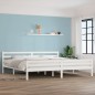 vidaXL Massivholzbett Weiß 180x200 cm vidaXL Massivholzbett Weiß 180x200 cm