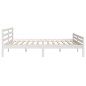vidaXL Massivholzbett Weiß 180x200 cm vidaXL Massivholzbett Weiß 180x200 cm