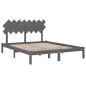 vidaXL Massivholzbett Grau 160x200 cm vidaXL Massivholzbett Grau 160x200 cm
