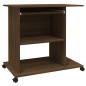 vidaXL Schreibtisch Braun Eichen-Optik 80x50x75 cm Holzwerkstoff vidaXL Schreibtisch Braun Eichen-Optik 80x50x75 cm Holzwerkstoff