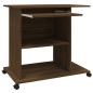vidaXL Schreibtisch Braun Eichen-Optik 80x50x75 cm Holzwerkstoff vidaXL Schreibtisch Braun Eichen-Optik 80x50x75 cm Holzwerkstoff
