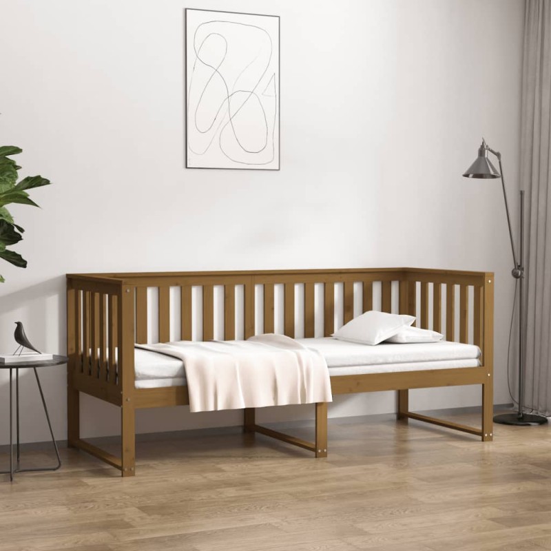 vidaXL Tagesbett Honigbraun 75x190 cm Massivholz Kiefer vidaXL Tagesbett Honigbraun 75x190 cm Massivholz Kiefer