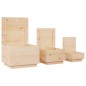 vidaXL Aufbewahrungsboxen mit Deckeln 3 Stk. Massivholz Kiefer vidaXL Aufbewahrungsboxen mit Deckeln 3 Stk. Massivholz Kiefer