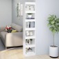 vidaXL Bücherregal/Raumteiler Hochglanz-Weiß 40x30x198 cm vidaXL Bücherregal/Raumteiler Hochglanz-Weiß 40x30x198 cm