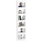 vidaXL Bücherregal/Raumteiler Hochglanz-Weiß 40x30x198 cm vidaXL Bücherregal/Raumteiler Hochglanz-Weiß 40x30x198 cm