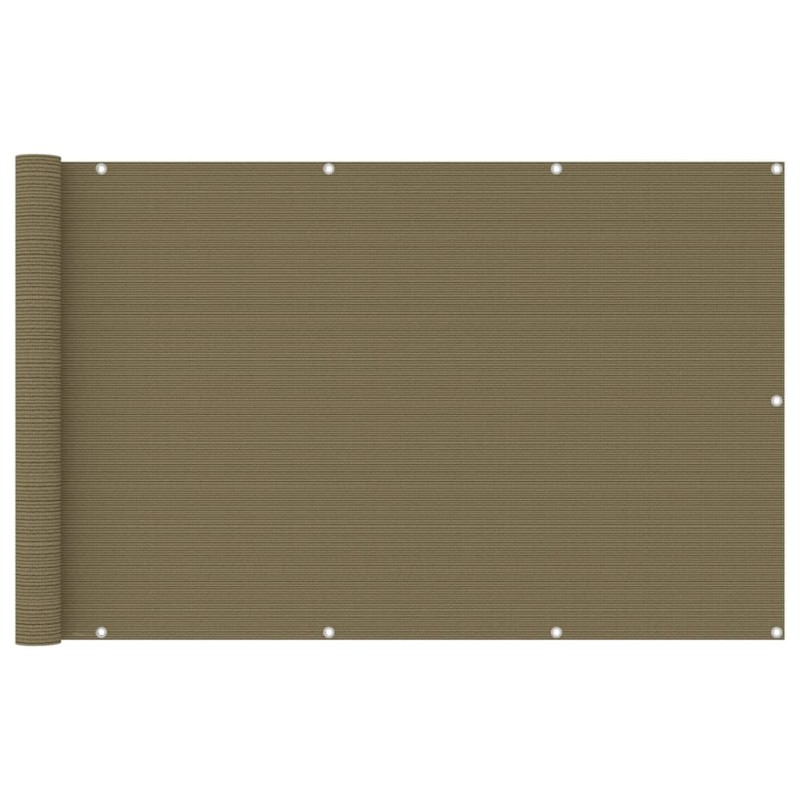 vidaXL Balkon-Sichtschutz Taupe 120x400 cm HDPE vidaXL Balkon-Sichtschutz Taupe 120x400 cm HDPE